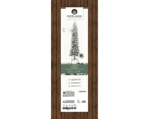 Everlands kunstkerstboom Slim fir snowy - 180cm - afbeelding 2