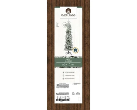 Everlands kunstkerstboom Slim fir snowy - 210cm - afbeelding 2
