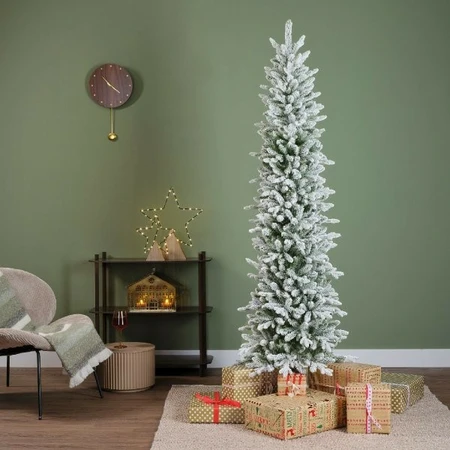 Everlands kunstkerstboom Slim fir snowy - 240cm - afbeelding 5