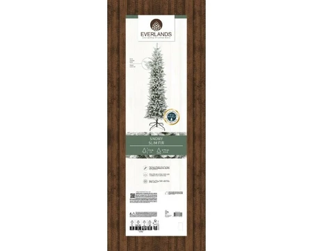 Everlands kunstkerstboom Slim fir snowy - 240cm - afbeelding 2