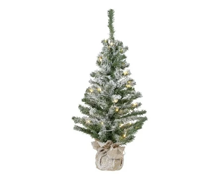 Everlands mini kerstboom Imperial snowy BO LED - 75cm - afbeelding 1