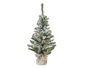 Everlands mini kerstboom Imperial snowy BO LED - 75cm - afbeelding 1