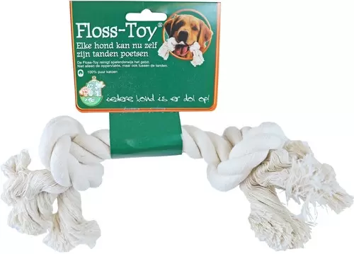 Floss-toy wit middel
