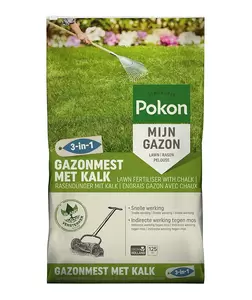 Pokon Gazonmest met kalk 125 m2