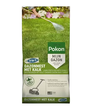 Pokon Gazonmest met kalk 250m2