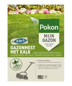 Pokon Gazonmest met Kalk 3-in-1 30 m2