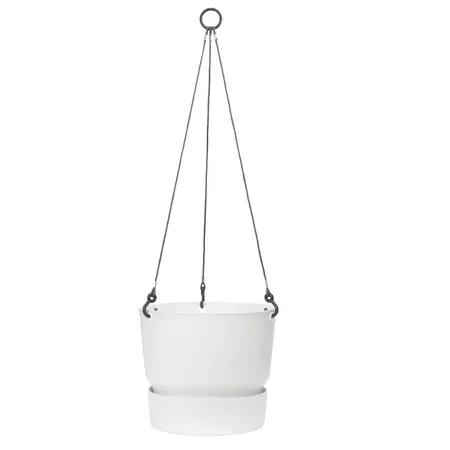 elho greenville hanging basket 24cm - wit - afbeelding 1