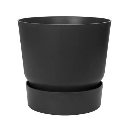 elho greenville round 20cm - living black - afbeelding 1