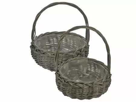van der Leeden Hengselmand grey D30 x H30 cm