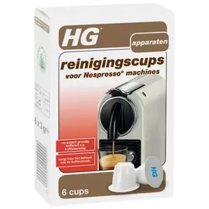 HG reinigingscups voor Nespresso® machines