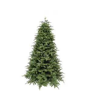 Kerstboom Hallarin groen/zilver/grijs H185 cm