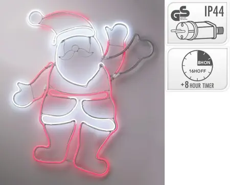 Kerstman slangverlichting - afbeelding 1
