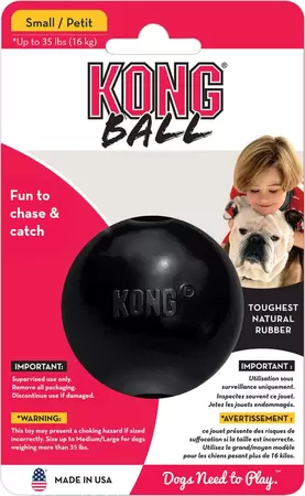 Kong x-treme rubber bal zwart small