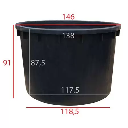 Kuip rond 1000 liter - afbeelding 2