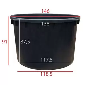 Kuip rond 1000 liter - afbeelding 2