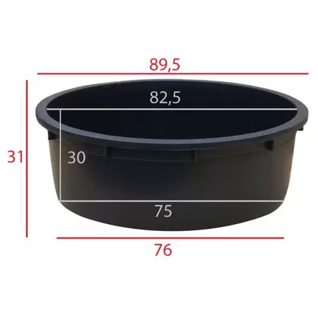 Kuip rond 150 liter - afbeelding 2