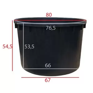 Kuip rond 210 liter - afbeelding 2
