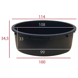 Kuip rond 275 liter - afbeelding 2