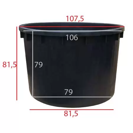 Kuip rond 500 liter - afbeelding 2