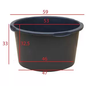 Kuip rond 65 liter - afbeelding 2