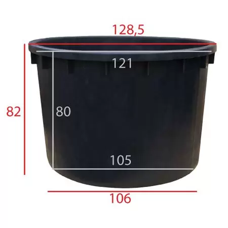 Kuip rond 750 liter - afbeelding 2