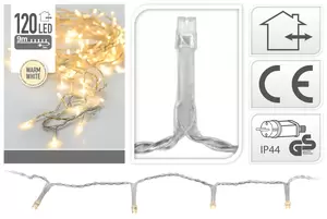 Ledverlichting 120L warm wit - 9m doorzichtig