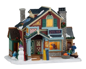 Lemax Castle Rock Ski Outfitters