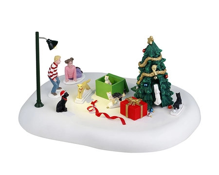 Lemax Christmas Cats - battery operated