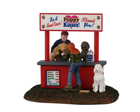 Lemax Puppy Kissing Booth