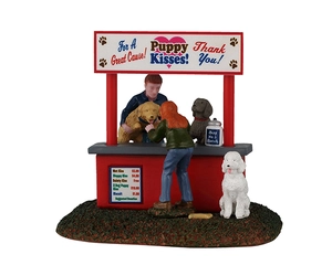 Lemax Puppy Kissing Booth