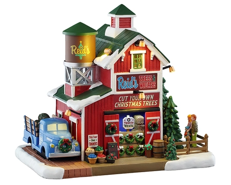 Lemax Reid's Trees And Wreaths - battery operated