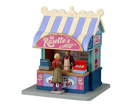 Lemax Rosette's dessert bar - battery operated (3V)
