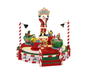 Lemax Santa's Peppermint Teacup Spinner