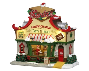 Lemax Santa's Sandwich Shop - battery operated