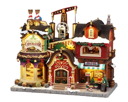 Lemax The Holly Jolly Chocolatier & Mrs. Claus