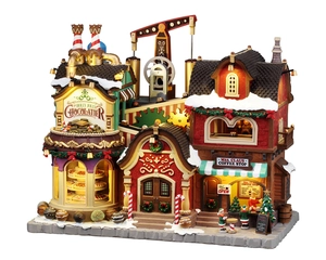Lemax The Holly Jolly Chocolatier & Mrs. Claus