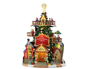 Lemax The Tannenbaum Tower Christmas Shops - battery operated