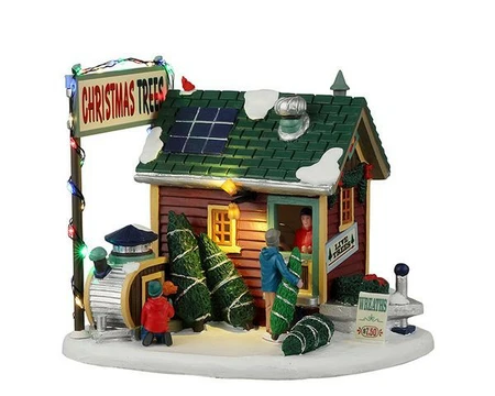 Lemax Tiny house tree lot - battery operated (4.5V)