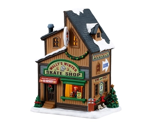 Lemax Wally's Winter Skate Shop