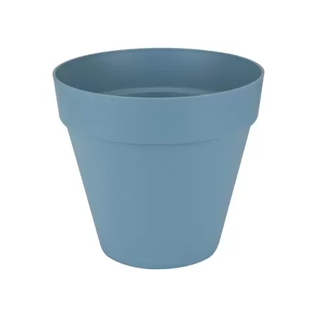 elho Loft urban rond met wielen d40 cm vintage blauw