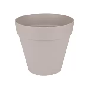 elho Loft urban rond met wielen d50 cm warm grijs