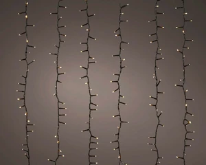 Lumineo LED cascade cluster twinkle soft gold - l200cm - afbeelding 1