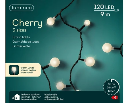 Lumineo LED cherry lights l9m-120l - afbeelding 2