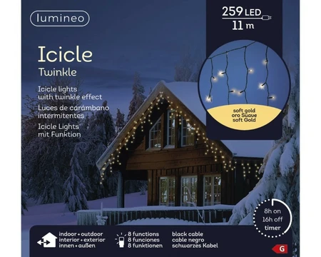 Lumineo LED icicle L1100cm259L - afbeelding 2
