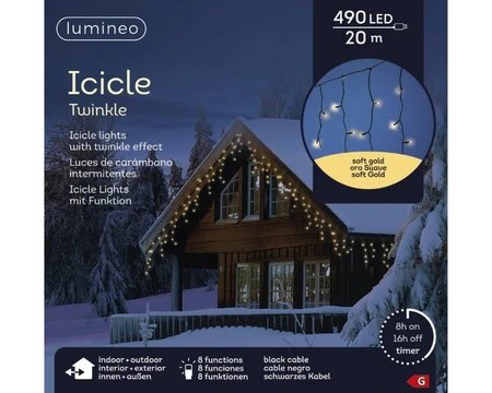 Lumineo LED icicle L2000cm490L - afbeelding 2