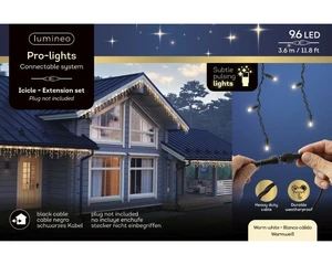 Lumineo LED icicle L360h60cm96L - afbeelding 6