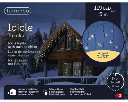 Lumineo LED icicle L500cm119L - afbeelding 2