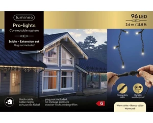 Lumineo LED icicle light b360h60cm - afbeelding 6