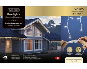 Lumineo LED icicle lights b360h60cm - afbeelding 2