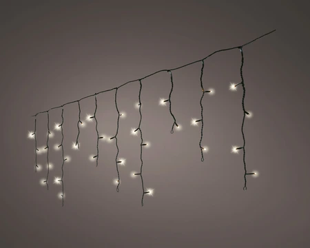 Lumineo LED icicle twinkle warm white - l500h50cm